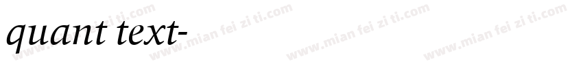 quant text字体转换